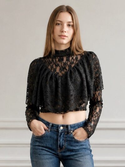 Top Cherie | Nero