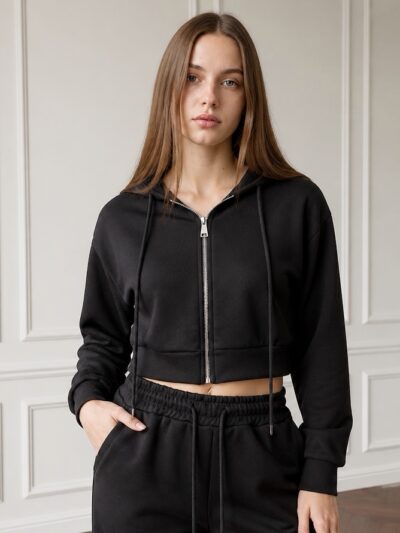 Felpa Crop Must | Nero