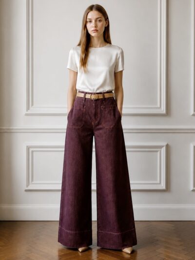 Jeans Wide | delavè Wine